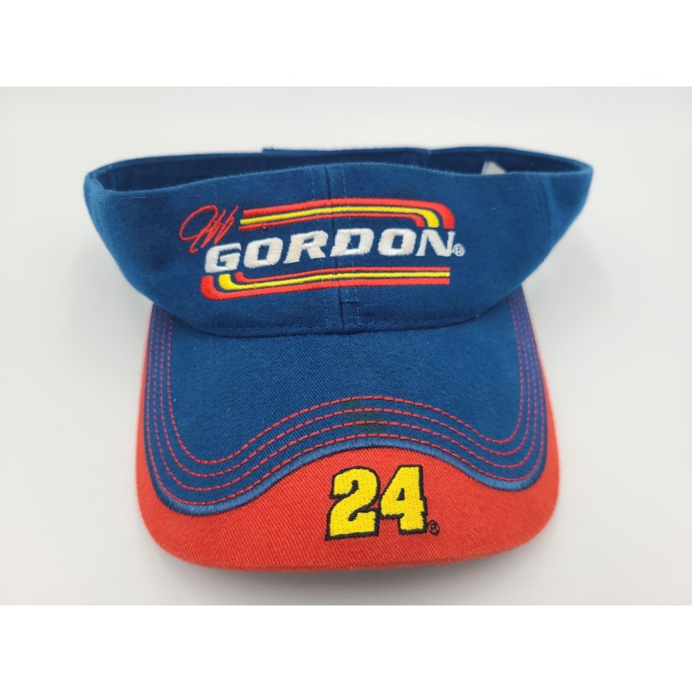 Vintage Jeff Gordon #24 Winners Circle Sun Golf Visor Adjustable Hat Cap‎ NASCAR
